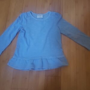 Blue Girls Burnout Longsleeve